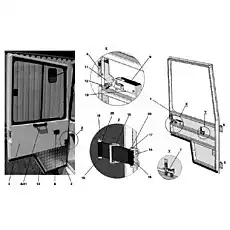 DOOR SEALING RUBBER PROFILE - Блок «660.4800.02 DOOR LEFT»  (номер на схеме: 13)