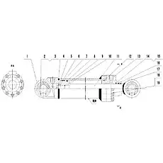 Piston - Блок «CG318A-8045-00 Рулевой цилиндр»  (номер на схеме: 10)