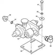 MOUNTING PLATE - Блок «Комбинированный клапан 13C0374 001»  (номер на схеме: 8)