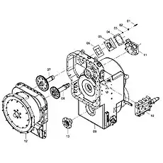 GEAR SHIFT PUMP (S.C.: Z) - Блок «Коробка передач и преобразователь крутящего момента в сборе 42C0778 001»  (номер на схеме: 11)