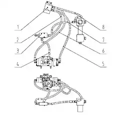 HOSE AS - Блок «Линии рулевого управления 00C1775 000»  (номер на схеме: 4)