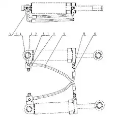 FLANGE - Блок «Линии цилиндра рулевого управления 00C1784 001»  (номер на схеме: 2)