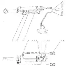 TUBE AS - Блок «00C1485 001 Линии цилиндра наклона»  (номер на схеме: 10)
