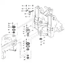 LOWER PIN - Блок «30E0805 005 Сочлененная сцепка»  (номер на схеме: 15)