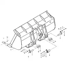 BUCKET - Блок «38Y0013 000 Ковш экскаватора»  (номер на схеме: 1)