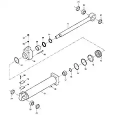 SEAL RING - Блок «Цилиндр рулевого управления 10C0114 001»  (номер на схеме: 5)