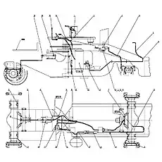 Hose 13 - Блок «Система торможения Z50E09T46»  (номер на схеме: 5)