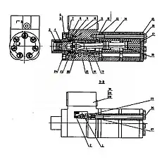 Spool  and Cover - Блок «BZZ1-1000 Рулевой механизм»  (номер на схеме: 19)