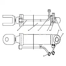 Lift Cylinder - Блок «Z50E1010T38 Левый подъемный цилиндр в сборе и Z50E1011T38 Правый подъемный цилиндр в сборе»  (номер на схеме: 2)