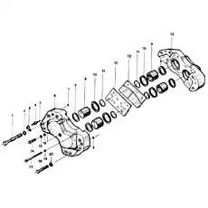 Жесткое уплотнительное кольцо - Блок «ДИСКОВЫЙ ТОРМОЗ»  (номер на схеме: 8)