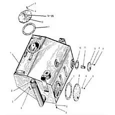 Seal Washer 14 (JB982-77) - Блок «Fuel Tank Assembly»  (номер на схеме: 14)