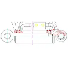 U-seal 45X60X11.5 (Park) - Блок «Left And Right Steering Cylinder»  (номер на схеме: 2)