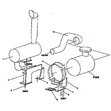 Pipe - Блок «Воздухозаборник и впускной коллектор в сборе (6CTAA8.3-C)»  (номер на схеме: 6)