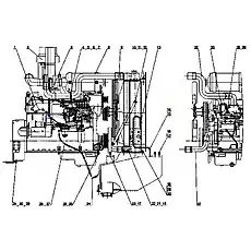Bolt M20x1.5x55 - Блок «Engine System (SC11CB220G)»  (номер на схеме: 16)
