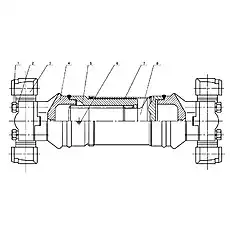 Gi mbal - Блок «Rear Transmission Shaft»  (номер на схеме: 3)