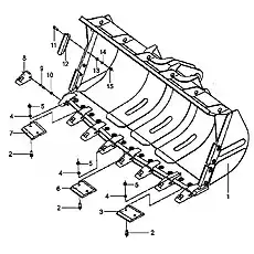 Protection Sleeve - Блок «Rock Bucket Assembly 2.5 m3»  (номер на схеме: 12)