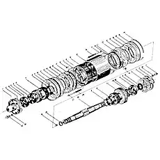 Cylinder body - Блок «Прямая и обратные муфты в сборе»  (номер на схеме: 18)
