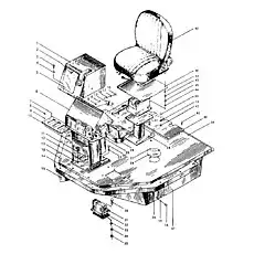 Контрольный торцовый щит многоканального - Блок «Z30.16M Кабины (2)»  (номер на схеме: 10)