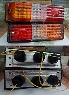 Tri-color width indicator lamp